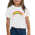 thumbnail image 2 of Sweat Shirts for Teens Girls Crewneck Shirts for Girls Short Sleeve Shirts Boys Size 6 Floral Shirt for Boys Top for Girls 14-16 reorder items Fashion Gifts, 2 of 5