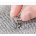 thumbnail image 3 of 100 Uds. Pasadores giratorios para tapicería con cabezales transparentes, práctico clavo en espiral fijo duradero para fundas y faldones de cama, 3 of 5