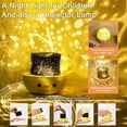 thumbnail image 5 of Veilleuse Projecteur pour Bébé, Rotation 360 Équipée de 6 Types de Lampes de Projection, 8 Types de Musique Relaxante, Adaptée aux Enfants, Anniversaire, Halloween, Fêtes, Fêtes, 5 of 5