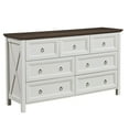 thumbnail image 2 of UBesGoo 7 Drawer Double Dresser, Kids Dresser, Nursery Dresser Drawer Organizer, Chest Of Drawers, Walnut, 2 of 8