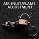 thumbnail image 3 of Red Flame Windproof Jet Lighter - Mini Gun Design Refillable Butane Lighter Keychain, Personalized Men's Gift, 3 of 5