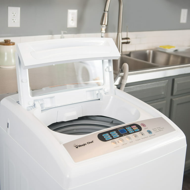 Magic Chef Compact Portable 1.6 cu ft. Top Load Washing Machine Bundle with  2.6 cu ft Front Load Dryer COMBO/SET - 120 Volts, Indoor-Safe + BONUS  Indoor Lint Tr…