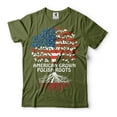 thumbnail image 4 of American Grown With Polish Roots Shirt Poland USA Shirt Polish Patriotic Tee Poland Flag Tee (X-Large Navy Blue), 4 of 6