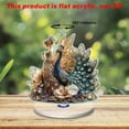 thumbnail image 4 of Peacock Ornament under $5! kkbbma Peacock Celestial Rotating Ornament, 360 Degree Spinning Hanging Decor, Bohemian Room Decoration, Dreamcatcher Alternative, Bookshelf Decor, Mystical Gift for Women, 4 of 6