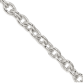 thumbnail image 2 of 925 Sterling Silver 2.75mm Cable Rolo Link Chain Belcher Necklace, 2 of 4