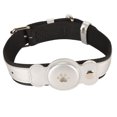 thumbnail image 2 of Adjustable Dog Collar, Waterproof Lightweight Durable, Stylish Leather Collar for Dogs Cats with Loss Prevention Feature, 2 of 7