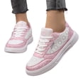 thumbnail image 6 of Women's Lace Mesh Sneakers Breathable White Floral Pattern Casual Walking Shoes Lightweight Fashion Tennis Shoes for Summer, 6 of 9