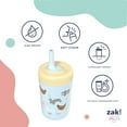 thumbnail image 5 of Zak Designs 9.5oz Farm Animals Kids Straw Tumbler, Stainless Steel Vacuum Insulated Kincaid Tumbler with Leak-Proof Straw for Travel, 5 of 6