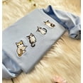 thumbnail image 3 of Four Cute Cats Embroidered Sweatshirt, 3 of 3