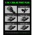 thumbnail image 2 of Adaptador AC HulkGoo resistente 20A 125V con cable de 16 pulgadas para RV, 2 of 8