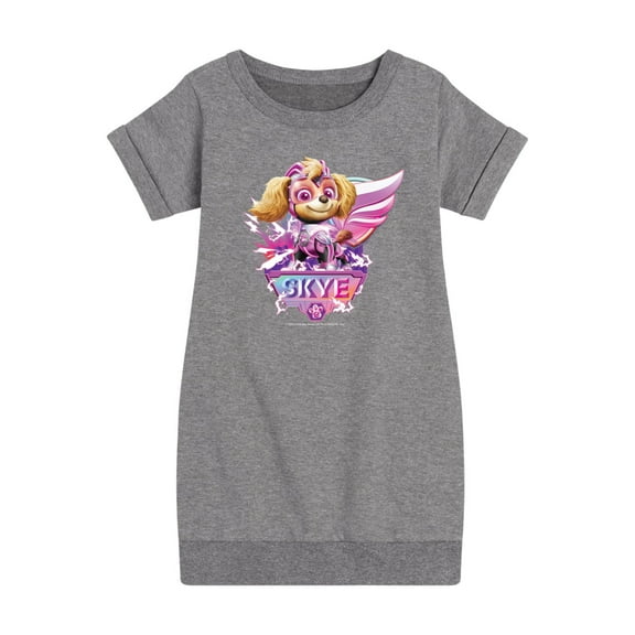 Paw Patrol The Movie - Skye Lightning - Toddler & Youth Girls Fleece Dress