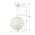 thumbnail image 2 of MSL-314-MT Crystorama Lighting Marselle - 4 Light Pendant-18 Inch Tall and 16.5 Inch Wide-Matte White Finish, 2 of 6