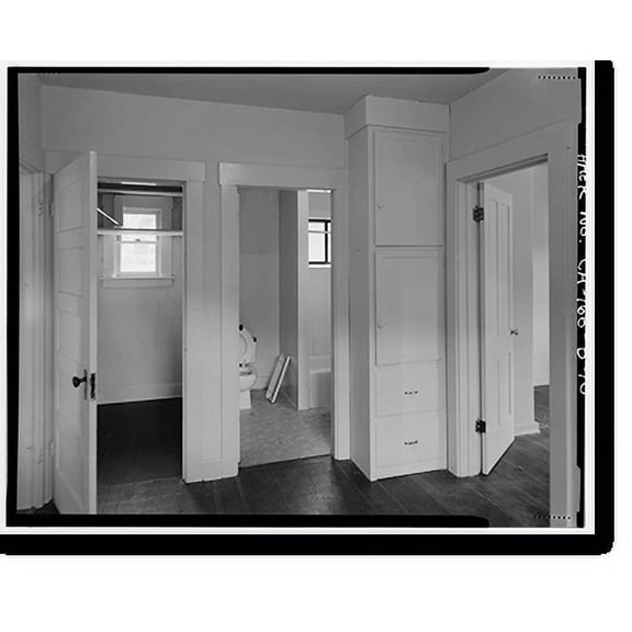 Historic Print, Rush Creek Hydroelectric System, Worker Cottage, Rush Creek, June Lake vicinity, Mono County, CA - 10, 16" x 20"