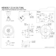 thumbnail image 2 of Kingston Brass KB3632AL Balance de Pression Baignoire & Robinet de Douche - Laiton Poli, 2 of 2