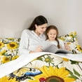 thumbnail image 5 of Castle Fairy Floral Sunflower 2pcs Bedding Comforter Set,Flying Butterfly Twin Comforter Sets,Lodge Cabin Breathable Bedding Set,Super Cozy Rustic Room Decor, 5 of 8