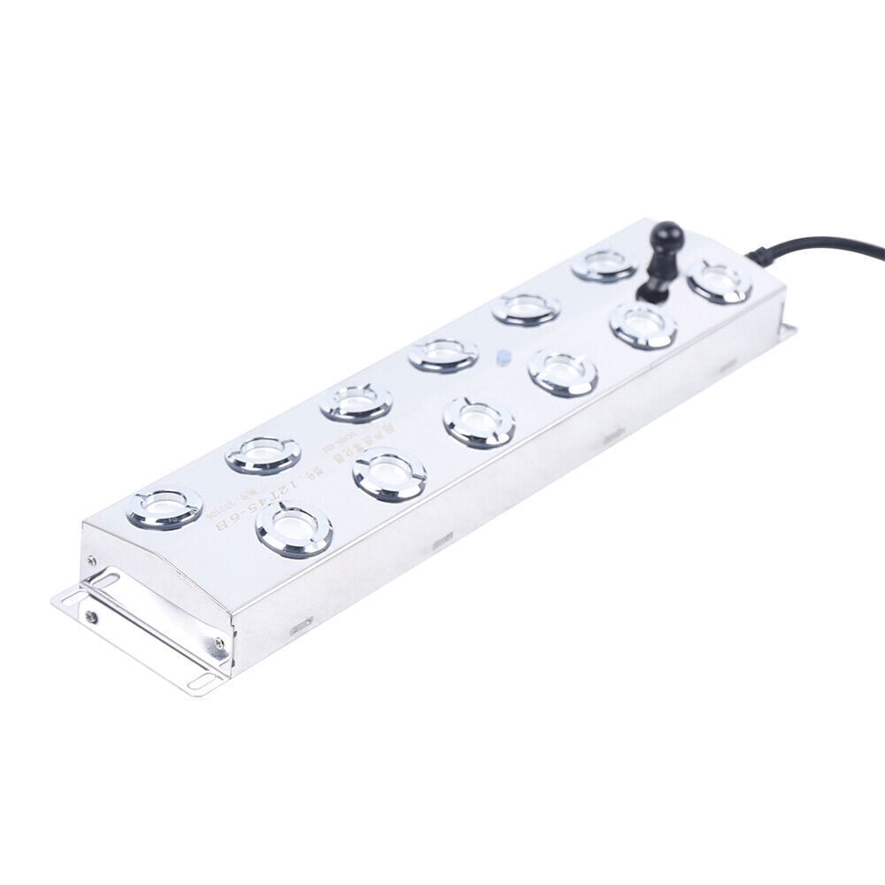12-Head 110V Ultrasonic Mist Maker Kit Pond Fogger Mister Machine W/2 Buoy