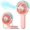 Pink, variant on PETGLE Portable Misting Fan - 180° Foldable Handheld Personal Fan with Mist Spray, 3 Speeds, 30ml Water Tank, USB Rechargeable - Ideal for Travel, Outdoors, Makeup, Camping, Home, and Office Use