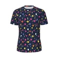 thumbnail image 5 of Wukai Colored Balloons Print Men's Short-Sleeved Mesh T-Shirt,Quick-Dry Short Sleeve Workout T-Shirt-6X-Large, 5 of 8