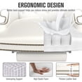 thumbnail image 2 of DeeHome 330LBS Executive Office Chair with Footstool, Ergonomic Design High Back Reclining Comfortable Desk Chair - White, 2 of 7