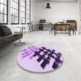 thumbnail image 4 of Ahgly Company Machine Washable Indoor Rectangle Transitional Blossom Pink Area Rugs, 2' x 5', 4 of 7