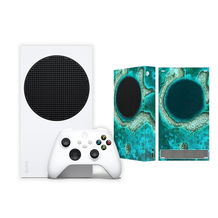 Xbox Microsoft Series S All Digital Gaming Console 512GB Solid State Drive White Xbox Console and Wireless Controller with Mytrix Full Body Skin Sticker-Great Blue Hole
