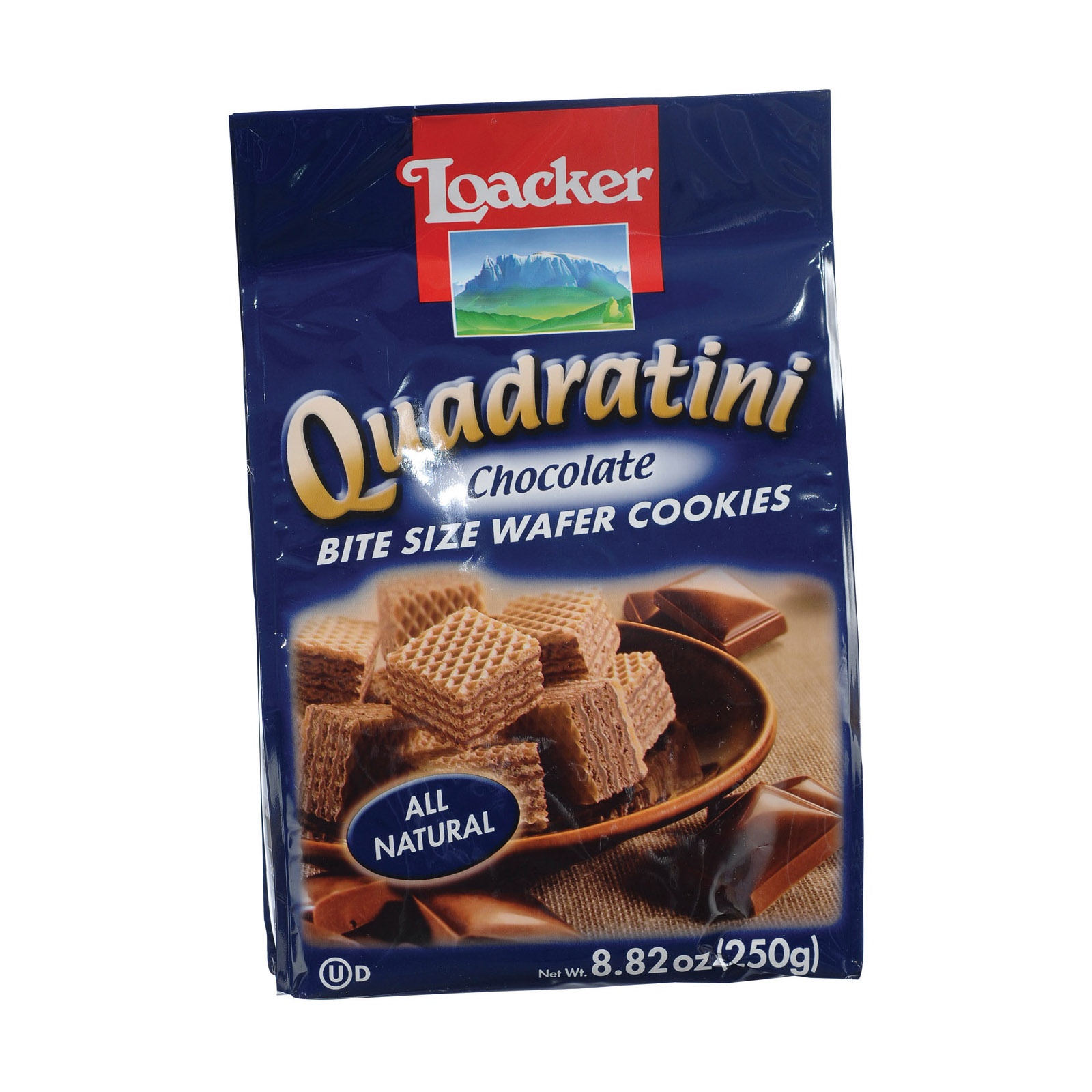 Loacker Quadratini Quadratini Chocolate Bite Size Wafer Cookies Case of 8 8.82 oz. Walmart