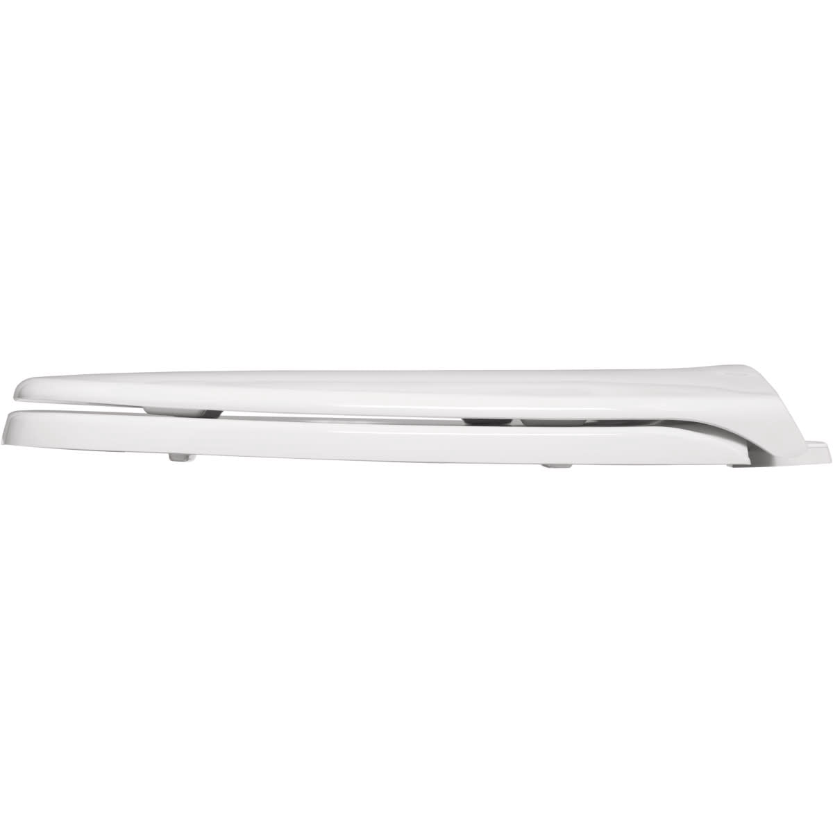 Bemis 1240200 000 Round Plastic Toilet Seat in White fits Eljer Emblem with Top-Tite Hinge