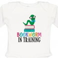 thumbnail image 4 of Inktastic Bookworm in Training Reading Boys or Girls Long Sleeve Baby Bodysuit, 4 of 5