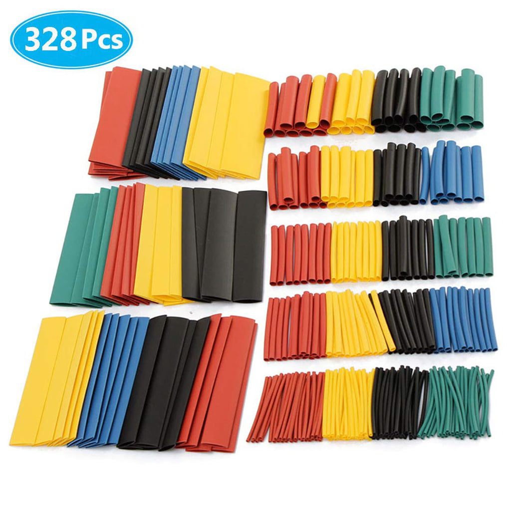 7 Pcs 7 Color 2 mm Heat Shrink Tubing Tube Sleeving Wrap cable Assorted 2:1 