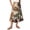 Beige, variant on Unir Women Assorted Vintage Floral Print Multi-Tiered Flow Four Way Stretch Midi Skirt Drawstring Ruffle Waist Casual Side Pocket Long Bottom 1PC S-XXL Plus Size Friendly