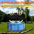 thumbnail image 6 of 22Ft Round Pool Cover, Solar Covers for Above Ground Pools, Summer Pool Cover Protector with Cover Winch and Cable, PU Coated Sliver Ideal for Waterproof and Dustproof, Black, 6 of 8