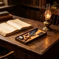 thumbnail image 4 of Steampunk Vintage Feather Quill Pen Set,with 15ml Ink,5 Replacement Sacs and Stand,Elegant Writing Gift for Friends, 4 of 6