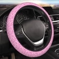 thumbnail image 4 of Kdxio Breast Cancer Awareness2 Print Elastic Stretch Steering Wheel Cover,Auto Steering Wheel Cover,15 Inch Anti-Slip,Warm in Winter and Cool in Summer,Fit Suvs,Vans Cars,Trucks, 4 of 5