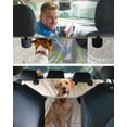 thumbnail image 2 of Funda para Asiento de Auto para Perro PETICON con Ventana de Malla, Funda Impermeable 100% para Asiento Trasero, Hamaca Resistente a Arañazos para Perros en Autos, Camionetas, SUVs, Jeeps, Beige, 2 of 8