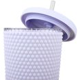 thumbnail image 3 of Vaso de agua de 24 oz con tapa y pajita con tapa a prueba de fugas, mate iridiscente y multicolor, uso perfecto para vaso de café helado, reutilizable, que cambia de color Fokelyi WRMH-1663-5, 3 of 5