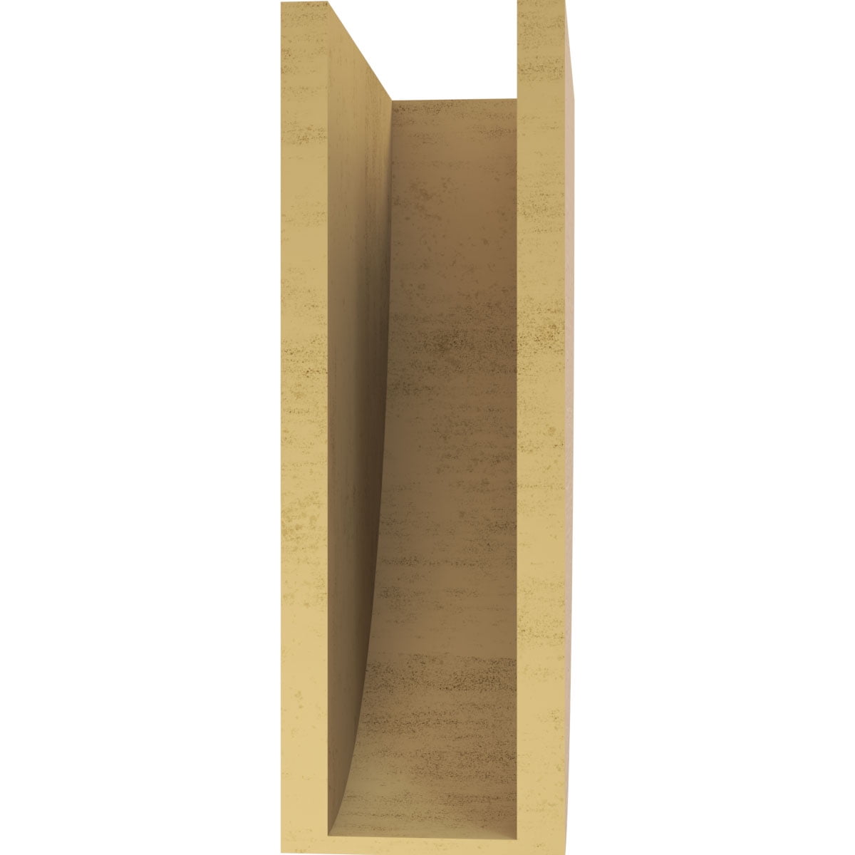 6"W x 12"D x 18"H Classic Durham Rough Cedar Woodgrain TimberThane Corbel, Primed Tan
