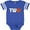 Football Blue and White, variant on Inktastic Basketball Second Birthday Boys or Girls Baby Bodysuit
