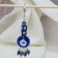thumbnail image 6 of Raindrops Creative Evil Eye Key Chain Fashion Bag Hanging Decor Pendant Key Ring, 6 of 8