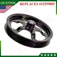 thumbnail image 4 of New Fits 98-02 LS1 Camaro / Firebird Power Steering Pump Pulley Steel 12559885, 4 of 5
