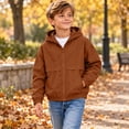 thumbnail image 5 of Junboys Boys Hooded Zip-Up Hoodie Fall - Jacket Boys Jacket Casual Sporty Outerwear for School Travel, Long Sleeve Zip Up Hoodie with Pockets, 5 of 8