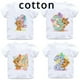 thumbnail image 2 of Camiseta de algodón con estampado de lazo y número 1-9 para niños y niñas, regalo de cumpleaños, oso de dibujos animados, divertida camiseta de cuello redondo para niños, 2 of 5