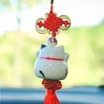 thumbnail image 5 of Riwesomey Gato conducción segura bendición de la suerte coche colgante ornamento Auto espejo retrovisor decoración coche colgante lindo suerte Automoción decorativa y accesorios Riwesomey VI004031-00, 5 of 5