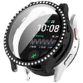 thumbnail image 1 of Glamorous Single Diamond Embedded Watch Case Cover for Smartwatch Luxury Style, 1 of 3
