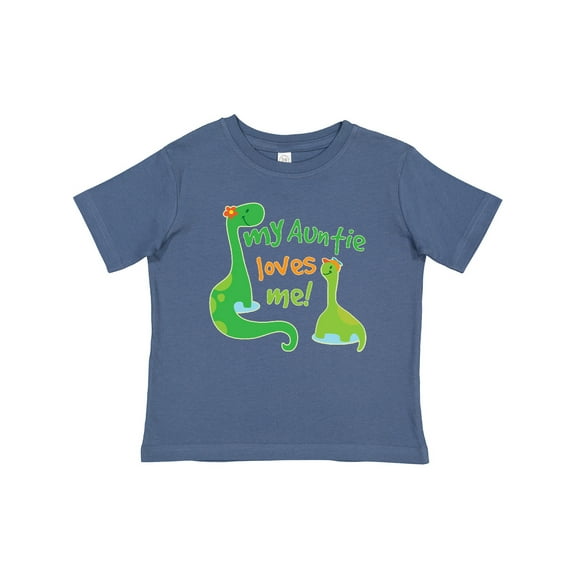 Inktastic My Auntie Loves Me Dinosaur Boys Baby T-Shirt