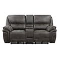 thumbnail image 2 of Tony 80 Inch Power Double Recliner Loveseat- Console Cupholders- USB- Gray, 2 of 6