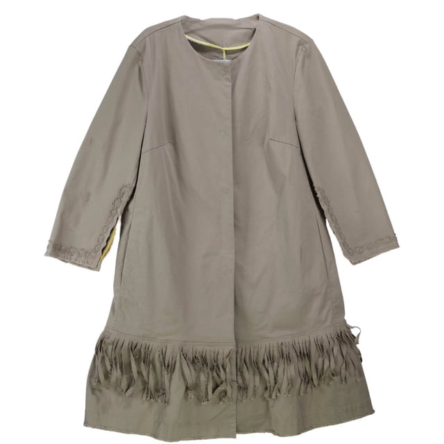 History Repeats Veste Bomber Tunique à Franges Verte 483 pour Femmes Ht083 - 2
