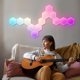 thumbnail image 3 of Lámpara hexagonal con control remoto, aplique LED inteligente de pared, paquete de 6, 3 of 5