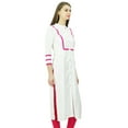 thumbnail image 4 of Phagun Womens Rayon Straight Tunic Kurta Open Front Kurti Mandarin Collar Indian Top, 4 of 9