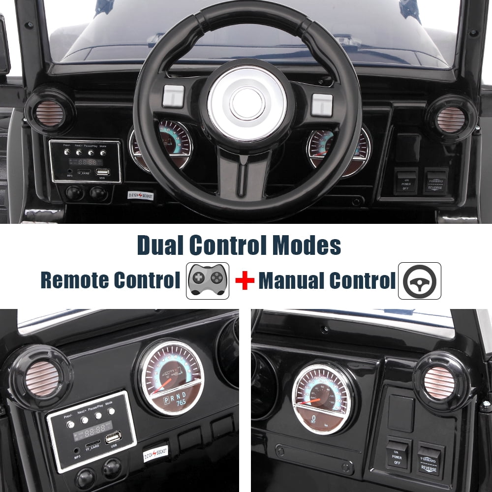 Lowestbest ?? 12V Kid Car, Electric Toy Car with Remote Control, Equipped with MP3 Player, USB port, TF Card Slot, Black (3.7mph max) Lowestbest ?? 12V Kid Car, Electric Toy Car with Remote Control, Equipped with MP3 Player, USB port, TF Card Slot, Black (3.7mph max)