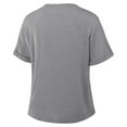 thumbnail image 3 of Women's Fanatics Heather Gray San Francisco 49ers Swing Pass Tri-Blend Boxy T-Shirt, 3 of 7